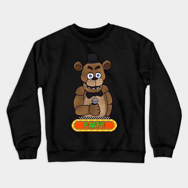 Fnaf Freddy Fazbear Crewneck Sweatshirt by MortuusArts